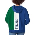 thumbnail image 2 of Women's Starter Royal Seattle Seahawks Power Move Long Sleeve Pullover Hoodie, 2 of 2