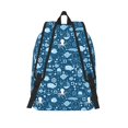 thumbnail image 2 of Lsque Octopus And Whale Pattern Canvas Daypack, Durable Backpack, High-quality Versatile Backpack,Vintage Compact Backpack-Small, 2 of 6