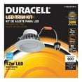 thumbnail image 2 of Duracell 4 In LED Retrofit Dimmable 12W Light Kit Non Baffled Trim Soft White, 2 of 4