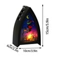 thumbnail image 2 of Witch Skeleton Pumpkin Led Wind Light For Halloween Decor Portable Lantern Candle Lamp, 2 of 12