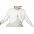 thumbnail image 2 of talentlend Girls Knit Cardigan Sweater Kids Open Front Long Sleeve Dress Cover up Cropped Tops Sweaters Outerwear, 2 of 7