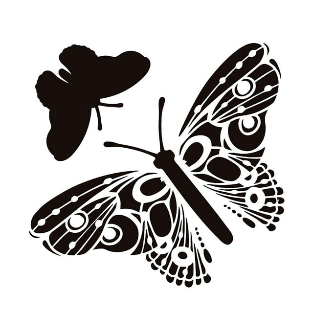 Jindong Butterfly Painting Template for Card Making Symmetry Hollow Butterflybutterfly Painting Template Embossing Template for Scrapbooking DIY Craft