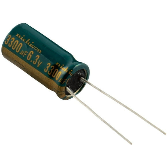 3300uF 6.3V Nichicon Radial Electrolytic Capacitor, 105 C (Pack of 10)