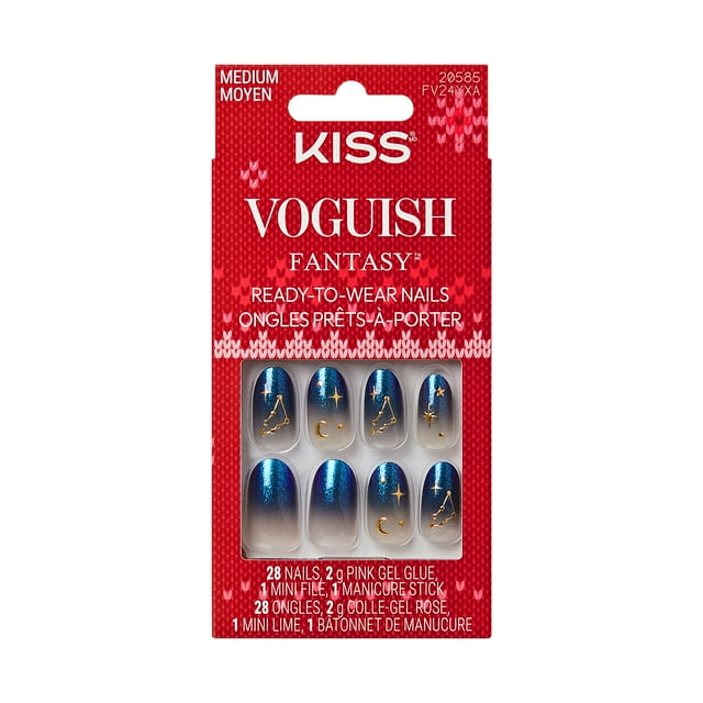 Kiss - Fantaisie tendance - 28 ongles - Moyens - Amande