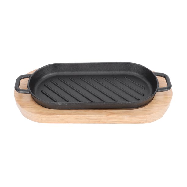BRIGHTFUFU 1 set Placa de carne Teppanyaki placa de filete placa de la placa de la placa de la anguila placa de pescado a la parrilla