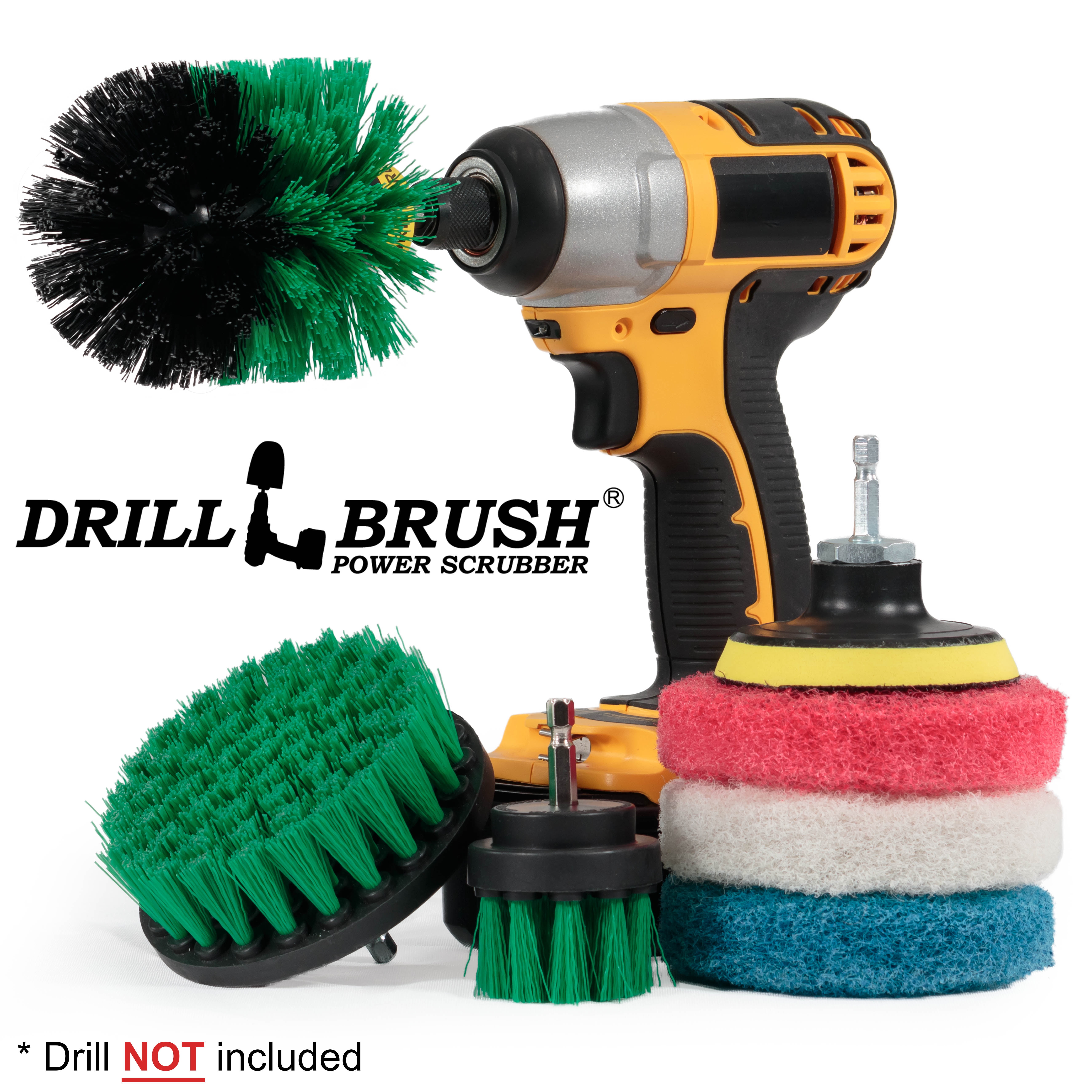 Drillbrush Cleaning Supplies Brush Drill Attachment Kit Drill Brush