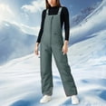 thumbnail image 2 of HCNTES Women's Outdoor Winter Bib Overalls Waterproof Insulated Pants with Adjustable Straps for Ladies Snow Sports Activities(C-Grey,L), 2 of 4