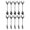 Bull head, variant on (10 Pieces) 5.4 Inch Stainless Steel Coffee Spoon Animal Spoon Dessert Stirring Fork Spoon Thickened Cartoon Fruit Fork Souvenir (Gold,Bull head)