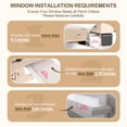 thumbnail image 5 of Cat Window Perch for Indoor, Cat Window Hammock Window Perch, Safety Cat Shelves Space Saving Window Mounted Cat Seat (Pink), 5 of 8