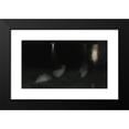 thumbnail image 2 of Józef Pankiewicz 14x10 Black Modern Framed Museum Art Print Titled - Nocturne. Swans in the Saxon Garden in Warsaw at Night (Sleeping Swans, Swans at Night) (From 1893 Until 1894), 2 of 5
