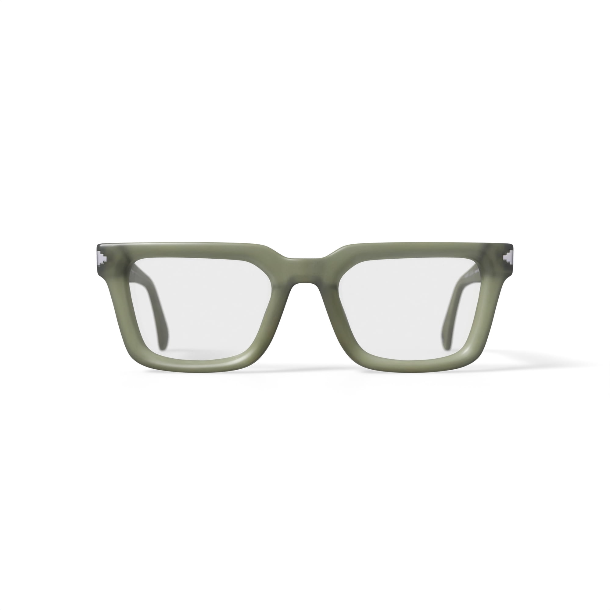 Karun Women's Ice Green Square Prescription Eyeglasses with Case, Green