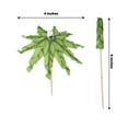 thumbnail image 3 of Efavormart 50 Pack | 6" Green Tropical Leaf Parasol Cocktail Drink Umbrella Picks, Natural Bamboo Skewer Sticks, Eco Friendly Disposable, 3 of 11