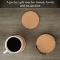 thumbnail image 3 of Thirstystone 6-Pack Thick Cork Coasters in Black Coaster Holder, 3 of 5