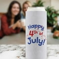 thumbnail image 5 of Independence Day Party Favor Happy 4th of July Light Blue 2-Pack Ultra Slim Can Thermocoolers, 5 of 8