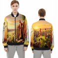 thumbnail image 3 of Nuevas chaquetas de bombardero con cremallera y estampado 3D de Jesús para hombre y mujer, abrigos para hombre, chaquetas con cremallera, abrigos de manga larga, tops, 3 of 5