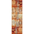 thumbnail image 3 of Unique Loom Estrella Collection Modern Abstract Runner Rug, 2 Feet 2 Inch x 6 Feet 7 Inch, Orange/Beige, 3 of 5