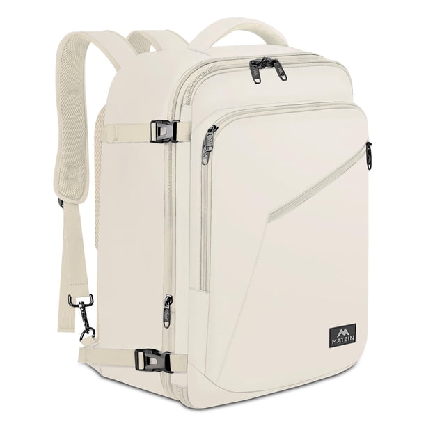 Mochila de viaje MATEIN Large impermeable antirrobo beige