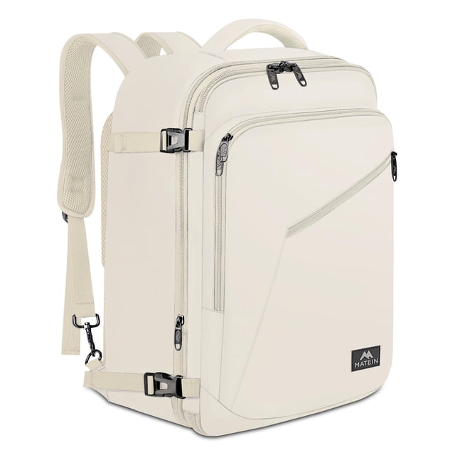 Mochila de viaje MATEIN Large impermeable antirrobo beige