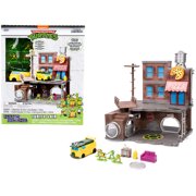 Teenage Mutant Ninja Turtles Turtle Lair Nano Scene w/ 1.65" Die-Cast Collectible Figures, Toys for Kids and Adults