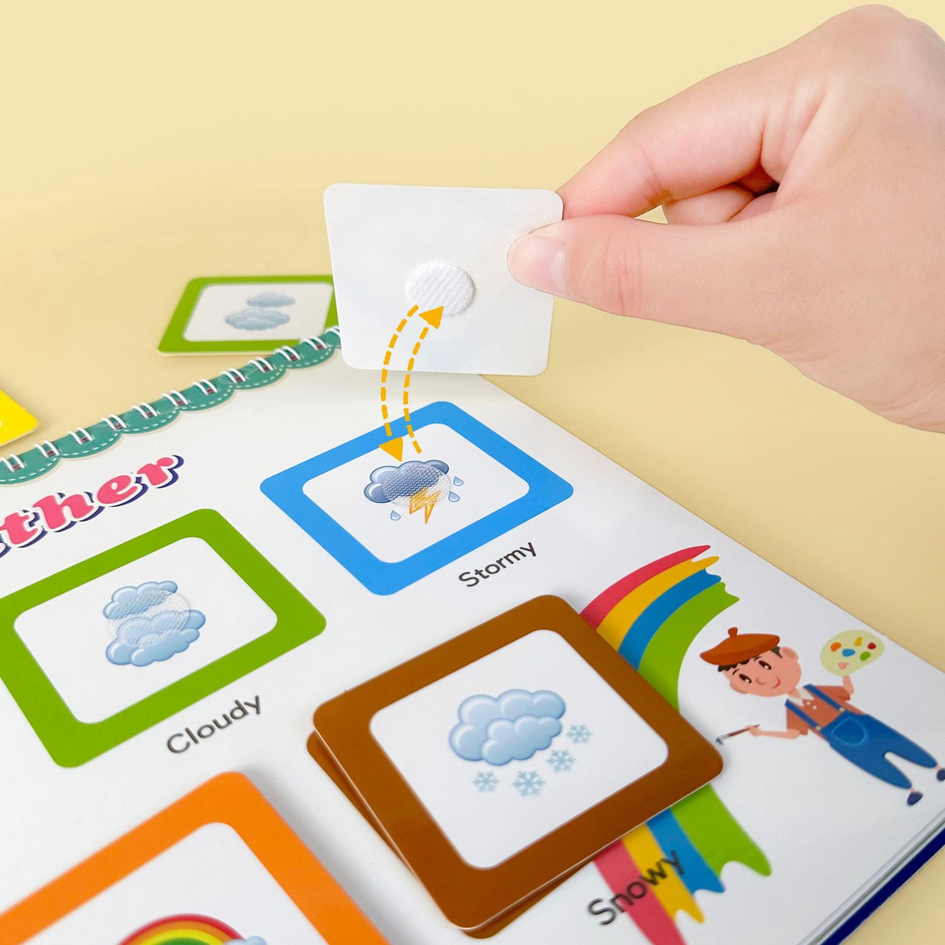 Preschool Busy Book for Toddlers 3 4 5 6 Years Old, Kindergarten Workbook Education Toy for Kids, Reusable Waterproof Quiet Book Activity Board Learning Gift for Kids Boys Girls