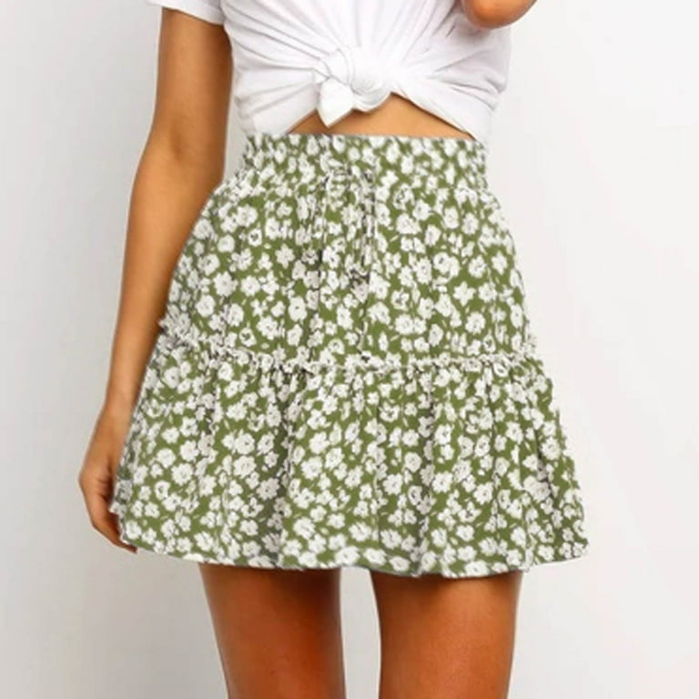Flowy mini cheap skirt 50s