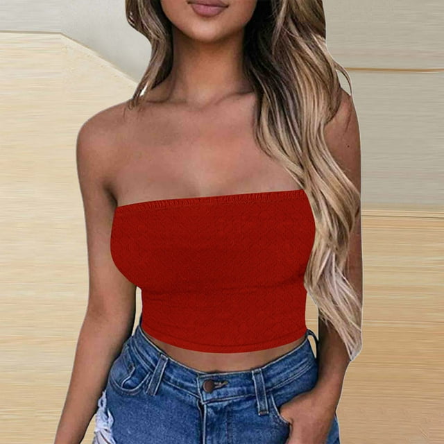 TopLLC Haut Sans Manches à Verrouillage Couleur Unie pour Femmes Soutien-Gorge polyester