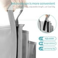 thumbnail image 3 of Gogcaro Bedside Caddy Bunk Bed Organizer Bedside Storage Organizer Hanging Bed Organizer Storage Bag Pocket for Bunk, Hospital Beds, College Dorm Rooms, Baby Bed Rails, Camp 8 Pockets (Grey), 3 of 7