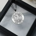 thumbnail image 2 of Picturesongold.Com Saint Adalbert Round Religious Medal Necklace Pendants Femlae 1 inch Size of a Quarter -Sterling Silver, 2 of 6