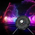 thumbnail image 3 of 1 Set LED Solar Light Sensor Automatic On/Off with 6 Nozzles Decorative ABS 3W Solar-Powered LED Water Fountain Landscape Decor_Perfect Gift, 3 of 5