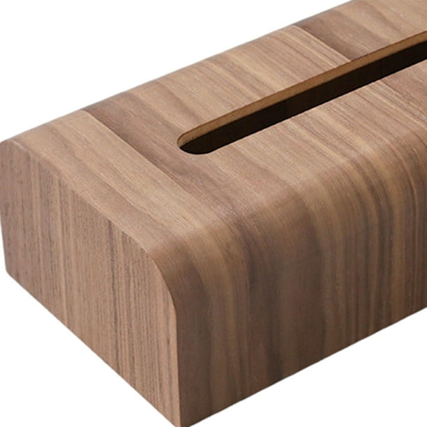 Rectangle Wooden Tissue Box Cover Storage Napkin Holder for Cafe