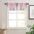 thumbnail image 2 of Pink Gray Kitchen Valances for Windows 42x12 Inch Kitchen Curtains Valances Rod Pocket Contemporary Abstract Gradient Aesthetic Bathroom Window Valances for Window Treatment Decor, 2 of 6