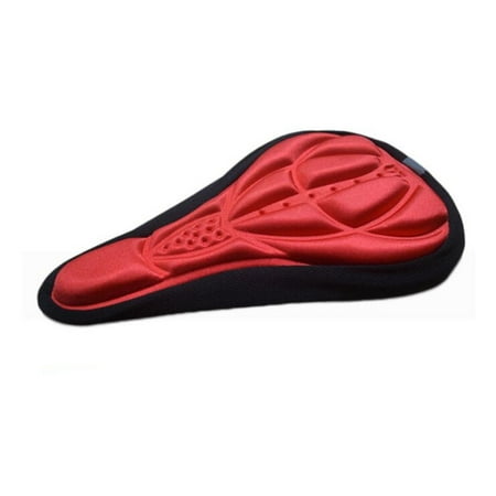 Comfortable 3D Padded Silicone Gel Bike Saddle Cushion Breathable Replacement Seat Cover