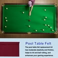 thumbnail image 4 of Uxcell 9ft Billiard Cloth Pool Table Felt Kit with 6 Cloth Strips and 2 Gloves Fit for Home Clubs Bars Indoor Sports Games, Red, 4 of 5