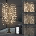 thumbnail image 7 of 6 ft Lighted Artificial Willow Trees - Weeping Willow Tree with Warm White Light, Christmas Thanksgiving Decor for Yard Patio Wedding Party, White, 7 of 7