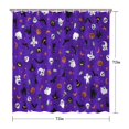 thumbnail image 5 of Halloween Purple Spider Web Pattern Shower Curtain 72"x72" ,Bathroom Decorative Shower Curtains Set with 12 Hooks,Modern Waterproof Washable Shower Curtain, 5 of 6