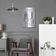 thumbnail image 5 of Luxe Metal Art 'Anatomical Skeleton Blueprint Patent White' Acrylic Glass Wall Art, 16"x24", 5 of 9