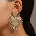 thumbnail image 2 of Gold Personalized Heart Shape Drop Earrings Women Girls Bohemian Exaggerated Irregular, 2 of 5