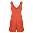 thumbnail image 4 of Styesk Shorts pour Femmes Mode Été Solide Poche Décontractée Combinaison Sans Manches, 4 of 7