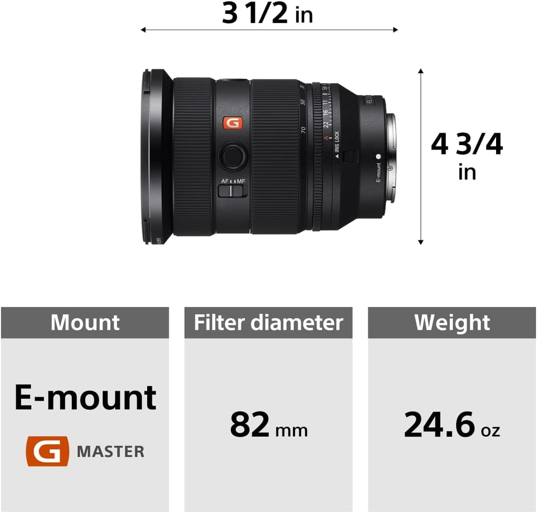 Sony FE 24-70mm F2.8 GM II Lens Black - Walmart.com