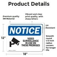 thumbnail image 2 of (2 Pack) Video Surveillance In Use On These Premises OSHA Notice Sign, 2 of 7