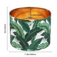 thumbnail image 4 of Juego de pantallas para lámpara JNIBOAO, diseño floral con hojas tropicales, 30 cm, dorado, x2, 4 of 7