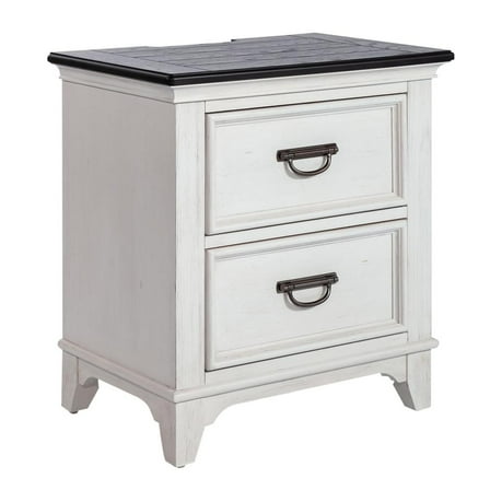 Liberty Furniture Industies, INC 2 Drawer Night Stand w/ Charging Station