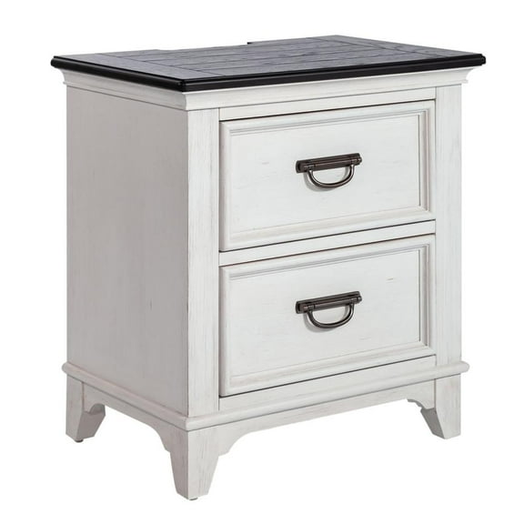 Liberty Furniture Industies, INC 2 Drawer Night Stand w/ Charging Station