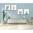 thumbnail image 6 of Succulent Plants Bathroom Decor Wall Art, Green Cactus Pictures Canvas Print, Botanical Paintings for Bedroom Living room Office Decoration - 12" X 12", 6 of 6