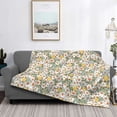 thumbnail image 2 of Fotbe Daisy Manta de Franela con Estampado, Manta Ultrasuave para Cama, Sofá, Auto, Hipoalergénica y Antibolitas-50"x40", 2 of 6