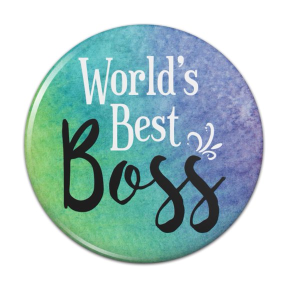 World's Best Boss Pinback Button Pin