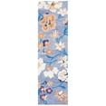 thumbnail image 5 of SAFAVIEH Jardin Ruadhan Floral Wool Runner Rug, Blue/Ivory, 2'3" x 8', 5 of 10