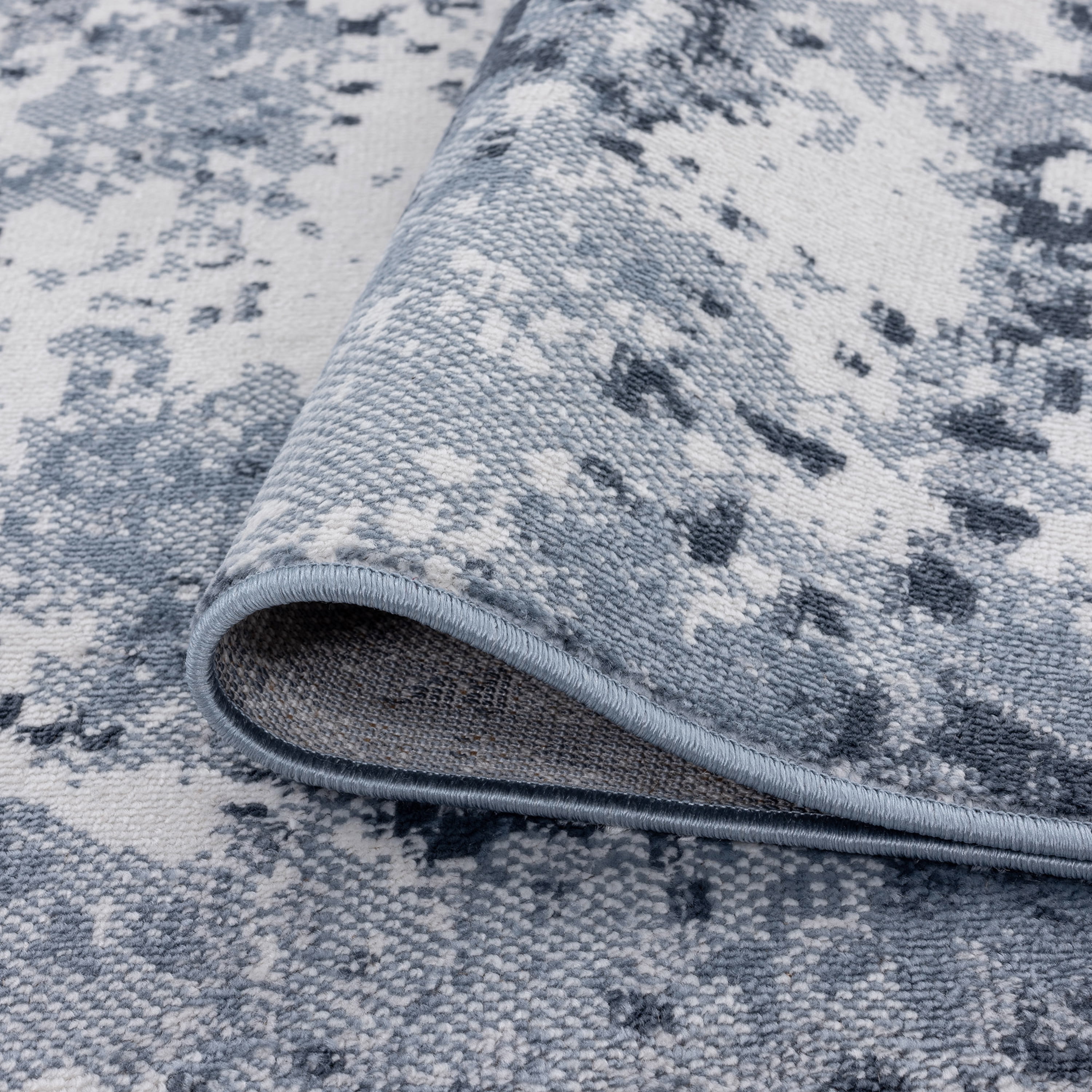 Bliss Rugs Modern Contemporary Abstract Area Rug, Indoor Rugs for Living Room, Dining Room, Bedroom | Gray, 5' x 7' (5'3''x7'3'')