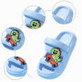 thumbnail image 3 of Ccpelsie Kids Shoes Cartoon Slide Sandals for Beach Pool Shower Summer Slippers Summer Outdoor Shoes（Sky Blue,12), 3 of 6