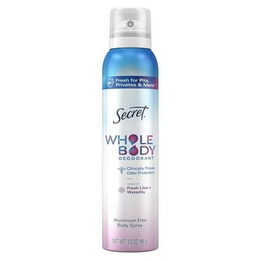 Secret Deodorant Spray Whole Body Fresh Lilac 3.5oz